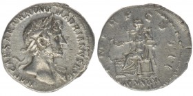 ROM Kaiserzeit Hadrianus 117-138
Denar

IMP CAESAR TRAIAN HADRIANVS AVG / PM TR P COS II / SALVS AVG
Salus nach links sitzend
Kampmann 32.88.5, 3,08 G...