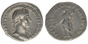 ROM Kaiserzeit Hadrianus 117-138

Denar
IMP CAES TRAIAN HADRIANO AVG DIVI TRA / PARTH F DIVI NER NEP P MN TR P COS
3,36 Gramm, ss