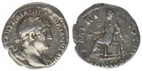 ROM Kaiserzeit Hadrianus 117-138

Denar

3,04 Gramm, ss
