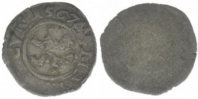 RDR Österreich Habsburg Kaiser Maximilian II.
Pfennig 1567
0,25 Gramm, ss