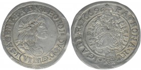 RDR Österreich Habsburg Kaiser Leopold I.

6 Kreuzer 1669 KB
3,27 Gramm, ss