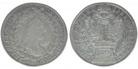 RDR Österreich Habsburg Kaiser Franz I. Stephan

20 Kreuzer 1763 KB
6,44 Gramm, ss