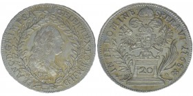 RDR Österreich Habsburg Kaiser Franz I. Stephan
20 Kreuzer EvM-D 1765 BG
6.68 Gramm, vz+