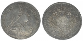 RDR Österreich Habsburg Maria Theresia 1740-1780

Taler 1766 Wien I:C:-S:K: 4 mittlere Schwanzfedern 
vgl. Auktion Frühwald 104, 1034
selten, Eyp.188,...
