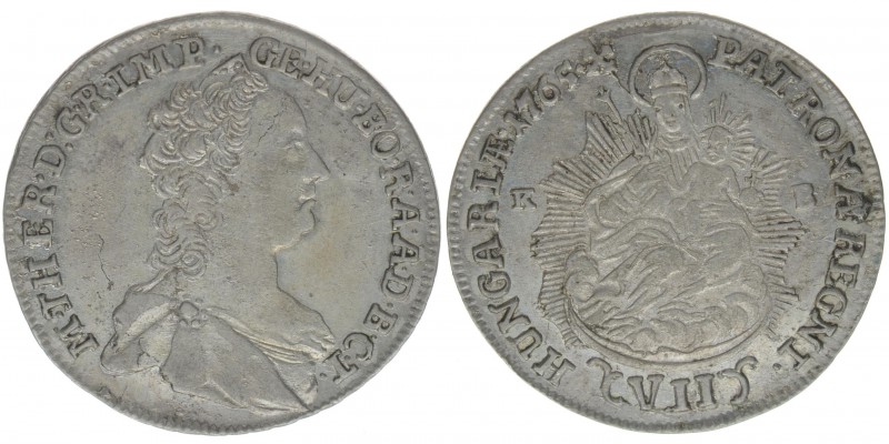 RDR Österreich Habsburg Maria Theresia 1740-1780
VII Kreuzer 1765 KB Kremnitz
He...