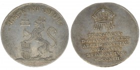 RDR Österreich Habsburg Kaiser Franz II.

AG Jeton 1792 auf die Krönung zum ungarischen König

2,18 Gramm, ss/vz