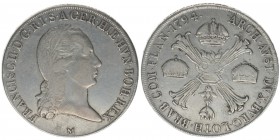 RDR Österreich Habsburg Kaiser Franz II.
Kronentaler 1794 M Mailand
29,36 Gramm, ss
