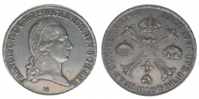 RDR Österreich Habsburg Kaiser Franz II.
Kronentaler 1794 M Mailand
29.42 Gramm, -vz