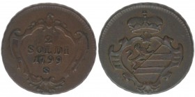 RDR Görz

2 Soldi1799 S
Kupfer, 5.44 Gramm, ss/vz
