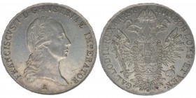 KAISERTUM ÖSTERREICH Kaiser Franz I.

Taler 1819 A
28.08 Gramm, vz/stfr