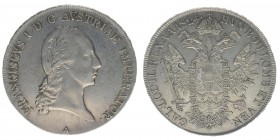 KAISERTUM ÖSTERREICH Kaiser Franz I.
Taler 1824 A
28,06 Gramm, -vz