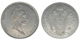 KAISERTUM ÖSTERREICH Kaiser Franz I.

Taler 1829 A
Frühwald 194, 28.08 Gramm, vz+