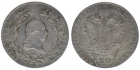 KAISERTUM ÖSTERREICH Kaiser Franz I.

20 Kreuzer 1819 M
6,59 Gramm, ss++