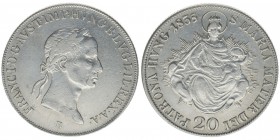 KAISERTUM ÖSTERREICH Kaiser Franz I.
20 Kreuzer 1835 B

ss
Silber
6.57g