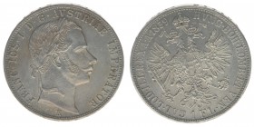 KAISERTUM ÖSTERREICH Kaiser Franz Joseph I.
1 Gulden 1859 E
12,40 Gramm, -vz