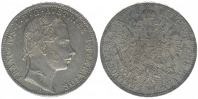KAISERTUM ÖSTERREICH Kaiser Franz Joseph I.

1 Gulden 1861 A
12.36 Gramm, vz++