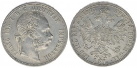 KAISERTUM ÖSTERREICH Kaiser Franz Joseph I.
1 Gulden 1875
12,30 Gramm, vz+
