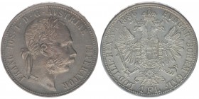 KAISERTUM ÖSTERREICH Kaiser Franz Joseph I.
1 Guden 1886
12.38 Gramm, vz+