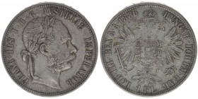 KAISERTUM ÖSTERREICH Kaiser Franz Joseph I.
1 Gulden 1886
12,29 Gramm, ss+