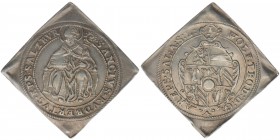 ERZBISTUM SALZBURG Wolf Dietrich von Raitenau 1587-1612
1/Z Ortstalerklippe = 1/8 Talerklippe ohne Jahr
Zöttl 1007, 3.56 Gramm, -stfr
sehr selten