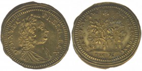 Nürnberg Rechenpfennig ohne Jahr 
Ludwig XV
Messing, 1,15 Gramm, vz
