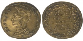 Nürnberg Rechenpfennig ohne Jahr - Jeton
von Lauer - Minerva, Beschützterin der Stadt Utrecht
Messing, 1.13 Gramm, ss/vz