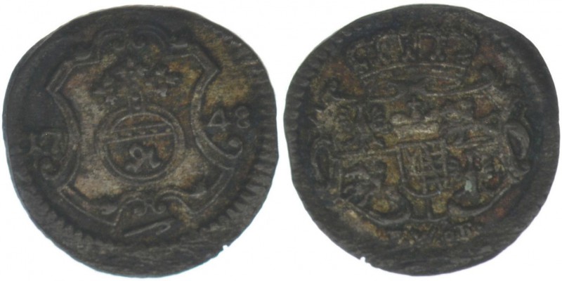RDR Sachsen
Pfennig 1748
0.39 Gramm, ss/vz