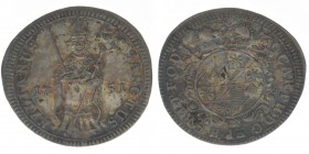 Würzburg Karl Philipp von Greiffenklau-Vollraths
1 Schilling 1751
1,25 Gramm, vz++