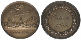 BAYERN Nürnberg
Medaille 1895 Gravur Ostern 1895
Stadtansicht
7,18 Gramm, vz