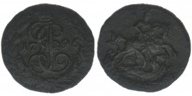 Rußland Peter I. der Große

Poluschka 1790 EM
Ekaterinburg
Bronze, 2.56 Gramm, ss/vz