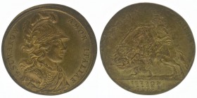 Rußland Paul I. auf G.Suwarow
Jeton 1799
Messing, 7,45 Gramm, 32mm, vz Prägeschwäche