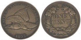 USA
One Cent 1857 - Fliegender naturalistischer Adler

ss+
Kahnt/Schön 54
Kupfer-Nickel
4.45g