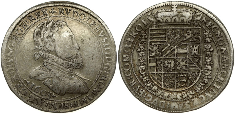 Holy Roman Empire, Tyrol. Rudolf II (1576-1612). Taler 1603, Hall. Silver 27.93 ...