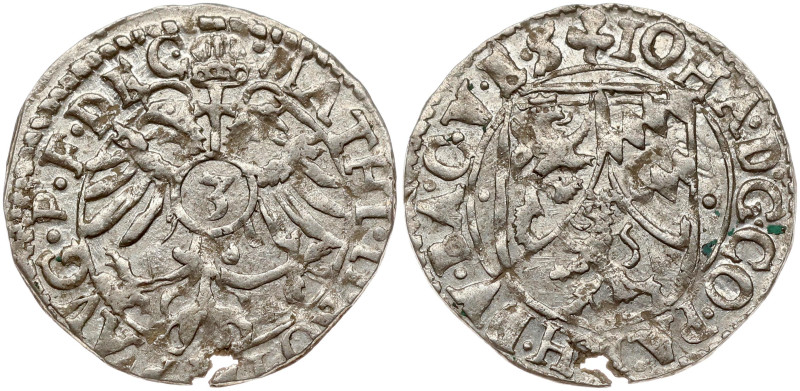 Germany, Palatinate-Zweibrücken. Matthias (1612-1619). 3 Kreuzer ND (1612-1619)....