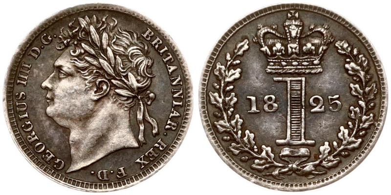 Great Britain. George IV (1820-1830). 1 Penny 1825, Maundy issues. Silver 0.45 g...