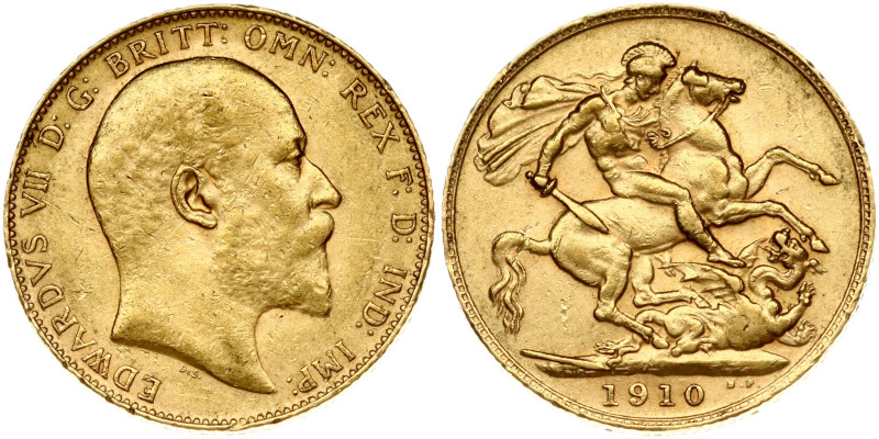 Great Britain. Edward VII (1901-1910). Sovereign 1910. Gold .916, 7.97 g. KM 805...