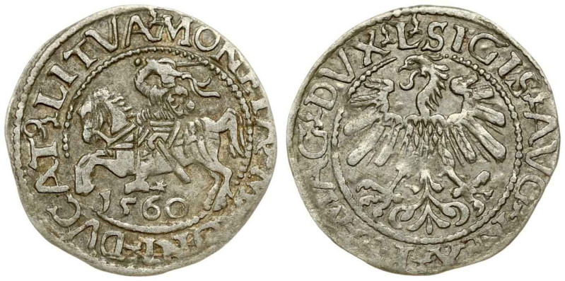 Lithuania. Zygmunt II August (1545-1572). Polgrosz 1560 Vilnius. Legend ends L/L...