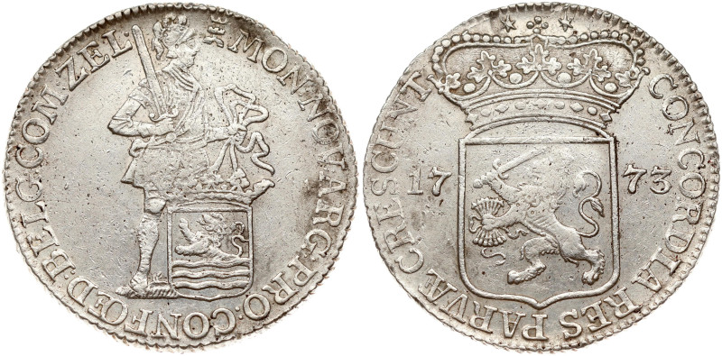 Netherlands. Zeeland. Silver Ducat 1773. Silver 27.64 g. KM 52.4.