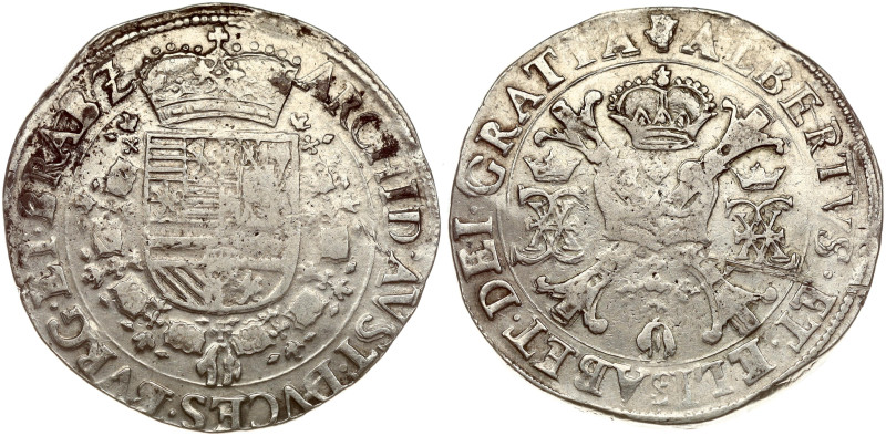 Spanish Netherlands, Brabant. Albert and Isabella (1598-1621). Patagon ND (1612-...