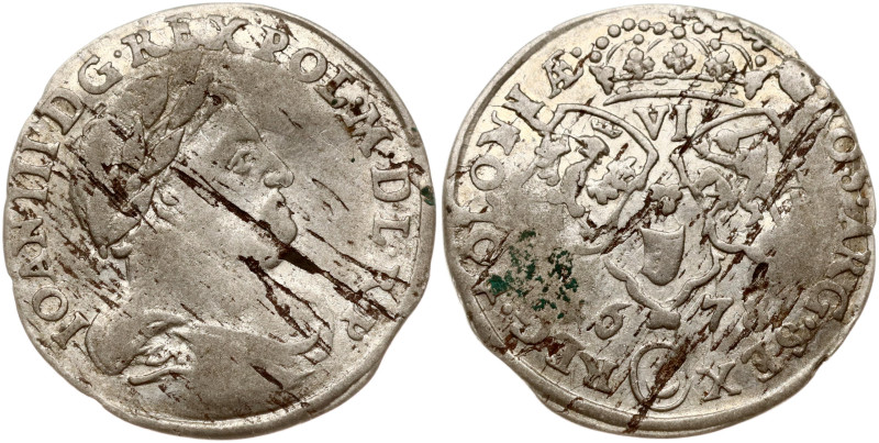 Poland. Jan III Sobieski (1674–1696). Szostak 1678, Bydgoszcz. Silver 3.35 g. Ko...