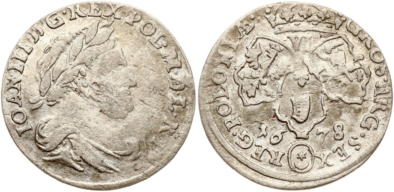 Poland. Jan III Sobieski (1674–1696). Szostak 1678, Bydgoszcz. Silver 2.84 g. Ko...