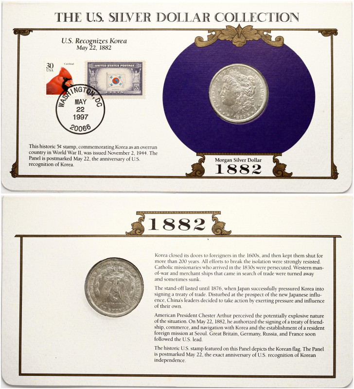 USA. Morgan Dollar 1882, the U.S. Silver Dollar Collection. Philadelphia, Post S...