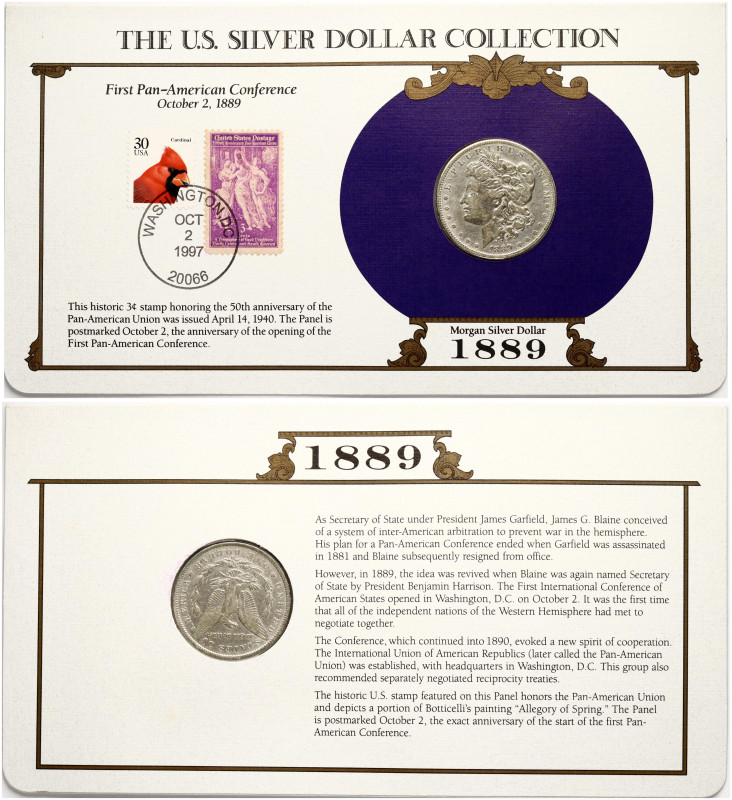 USA. Morgan Dollar 1889 O, the U.S. Silver Dollar Collection. New Orleans, Post ...