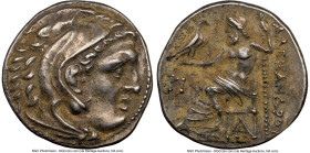 MACEDONIAN KINGDOM. Alexander III the Great (336-323 BC). AR drachm (17mm, 4.28 gm, 12h). NGC Choice XF 5/5 - 3/5. Posthumous issue, Teos, ca. 310-301...