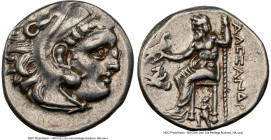 MACEDONIAN KINGDOM. Alexander III the Great (336-323 BC). AR drachm (17mm, 4.19 gm, 2h). NGC XF 4/5 - 4/5. Posthumous issue, Lampsacus, ca. 310-301 BC...