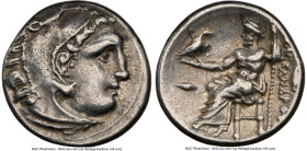 MACEDONIAN KINGDOM. Alexander III the Great (336-323 BC). AR drachm (16mm, 12h). NGC Choice VF. Early posthumous issue, Colophon, ca. 323-319 BC. Head...