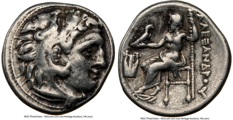 MACEDONIAN KINGDOM. Alexander III the Great (336-323 BC). AR drachm (17mm, 11h)....