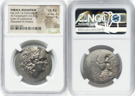 THRACE. Byzantium. Ca. late 2nd-1st centuries BC. AR tetradrachm (32mm, 16.52 gm, 11h). NGC Choice AU 4/5 - 4/5. Posthumous issue in the name and type...