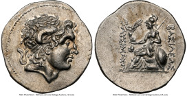 THRACIAN KINGDOM. Lysimachus (305-281 BC). AR tetradrachm (35mm, 17.04 gm, 12h). NGC Choice XF 5/5 - 4/5. Posthumous issue of Lysimachia. Diademed hea...