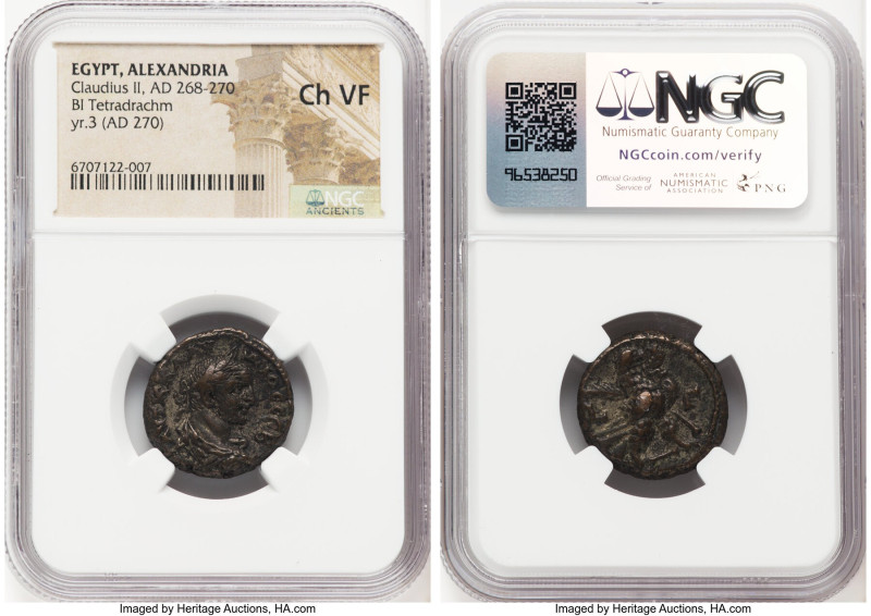 ANCIENT LOTS. Roman Provincial. Lot of three (3) BI and AE issues. NGC Choice Fi...